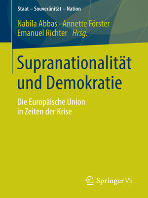 cover image of Supranationalität und Demokratie